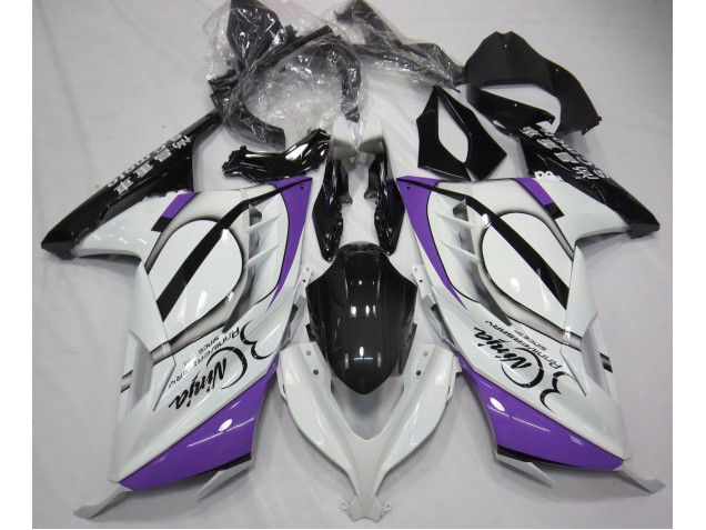 2013-2018 Gloss White & Purple Kawasaki Ninja 300 Motorcycle Fairings 2013-2018 Gloss White & Purple Kawasaki Ninja 300 Motorcycle Fairings