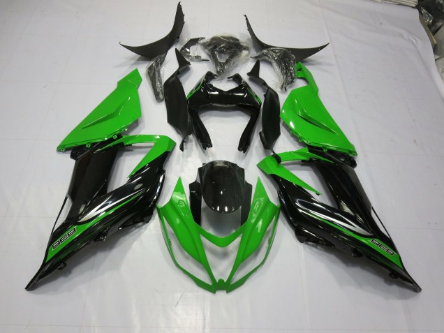 2013-2018 Green Black Kawasaki ZX6R Motorcycle Fairings 2013-2018 Green Black Kawasaki ZX6R Motorcycle Fairings