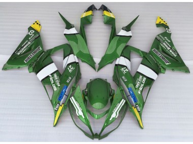 2013-2018 Green Logo Style Kawasaki ZX6R Motorcycle Fairings