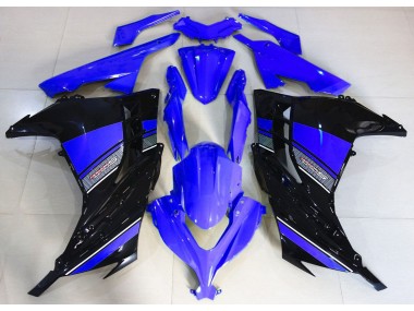 2013-2018 Midnight Blue and Black Kawasaki Ninja 300 Motorcycle Fairings
