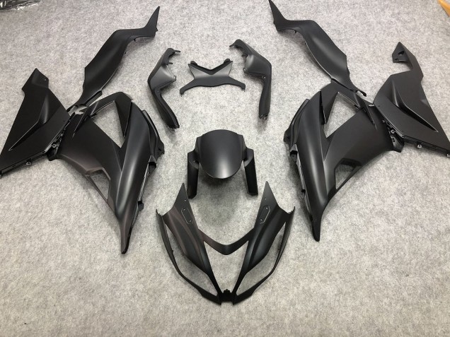 2013-2018 Plain Matte Black Kawasaki ZX6R Motorcycle Fairings 2013-2018 Plain Matte Black Kawasaki ZX6R Motorcycle Fairings