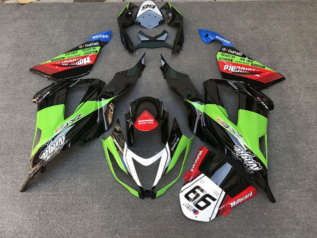 2013-2018 Racing Style Green Kawasaki ZX6R Motorcycle Fairings 2013-2018 Racing Style Green Kawasaki ZX6R Motorcycle Fairings