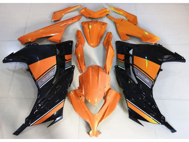 2013-2018 Sunrise Orange and Black Kawasaki Ninja 300 Motorcycle Fairings 2013-2018 Sunrise Orange and Black Kawasaki Ninja 300 Motorcycle Fairings