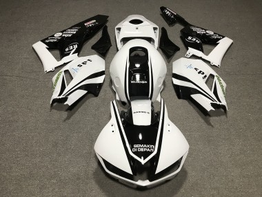 2013-2020 Black and White Design Honda CBR600RR Motorcycle Fairings