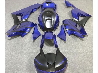 2013-2020 Deep Blue and Matte Black Honda CBR600RR Motorcycle Fairings