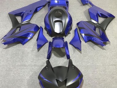 2013-2020 Deep Blue and Matte Black Honda CBR600RR Motorcycle Fairings
