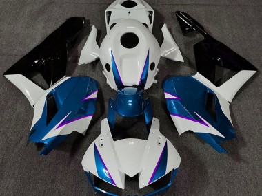 2013-2020 Gloss Blue White and Purple Honda CBR600RR Motorcycle Fairings