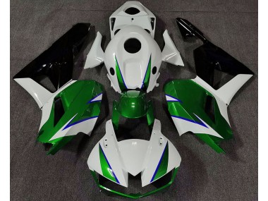 2013-2020 Gloss Green White and Blue Honda CBR600RR Motorcycle Fairings