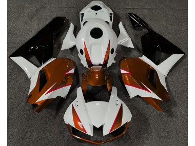 2013-2020 Gloss Orange White and Red Honda CBR600RR Motorcycle Fairings