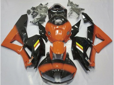 2013-2020 Gloss Orange and Black Fade Honda CBR600RR Motorcycle Fairings