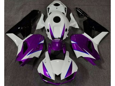 2013-2020 Gloss Purple White and Blue Honda CBR600RR Motorcycle Fairings