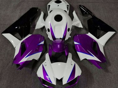 2013-2020 Gloss Purple White and Blue Honda CBR600RR Motorcycle Fairings