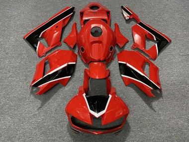 2013-2020 Gloss Red Black and White Honda CBR600RR Motorcycle Fairings