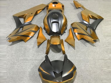 2013-2020 Gold and Matte Black Honda CBR600RR Motorcycle Fairings