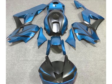 2013-2020 Light Blue and Matte Black Honda CBR600RR Motorcycle Fairings