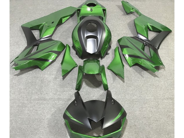 2013-2020 Lizard Green and Matte Black Honda CBR600RR Motorcycle Fairings 2013-2020 Lizard Green and Matte Black Honda CBR600RR Motorcycle Fairings