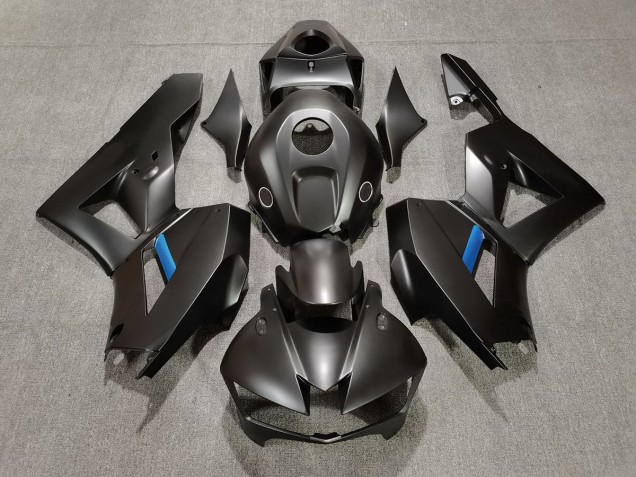 2013-2020 Matte Black w Blue Honda CBR600RR Motorcycle Fairings 2013-2020 Matte Black w Blue Honda CBR600RR Motorcycle Fairings