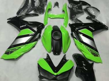 2015-2018 Bright Green Yamalube Yamaha R3 Motorcycle Fairings