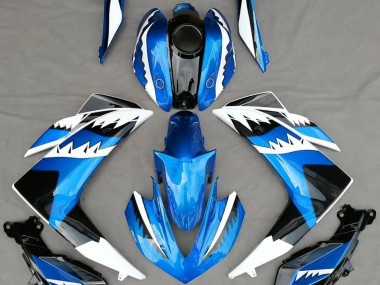 2015-2018 Light Blue Shark Yamaha R3 Motorcycle Fairings