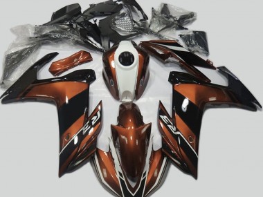 2015-2018 Orange and Gloss Black Yamaha R3 Motorcycle Fairings