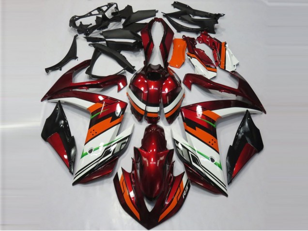 2015-2018 Orange and Maroon Yamaha R3 Motorcycle Fairings 2015-2018 Orange and Maroon Yamaha R3 Motorcycle Fairings