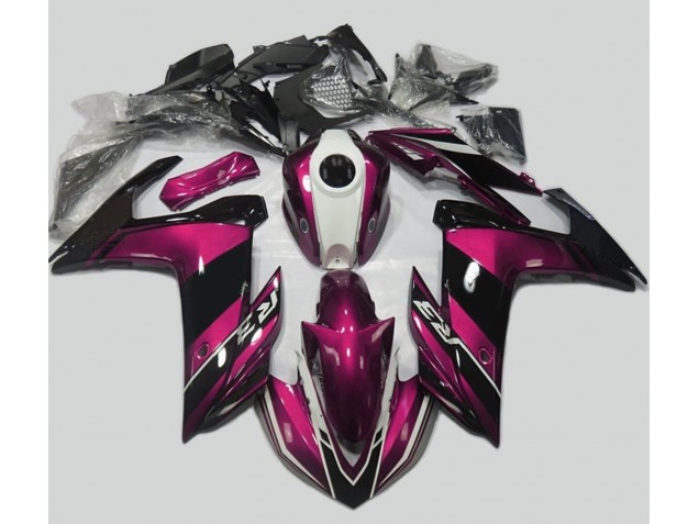 2015-2018 Pink and Gloss Black Yamaha R3 Motorcycle Fairings 2015-2018 Pink and Gloss Black Yamaha R3 Motorcycle Fairings