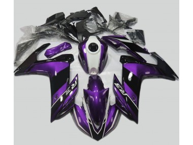 2015-2018 Purple and Gloss Black Yamaha R3 Motorcycle Fairings