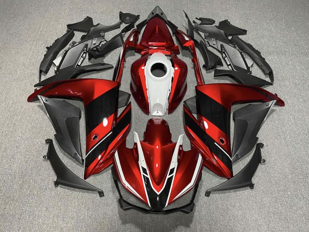 2015-2018 Red Black and White Yamaha R3 Motorcycle Fairings 2015-2018 Red Black and White Yamaha R3 Motorcycle Fairings