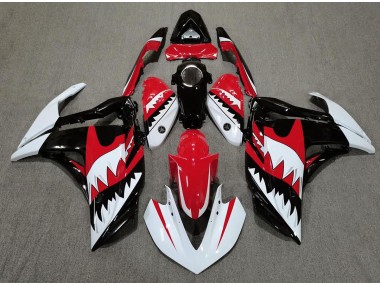 2015-2018 White Shark & Red Yamaha R3 Motorcycle Fairings