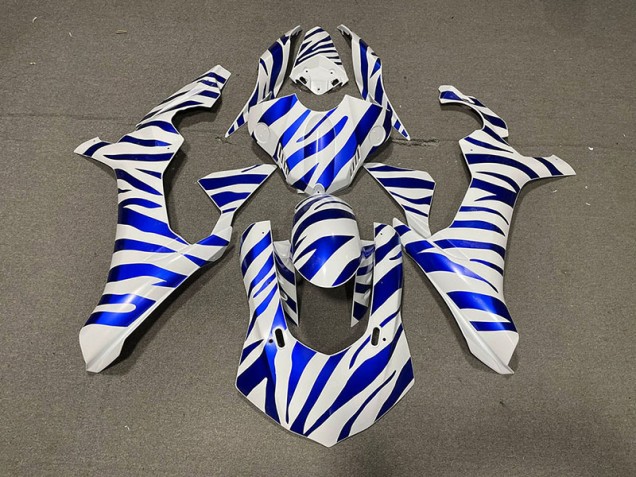 2015-2019 Blue Zebra Yamaha R1 Motorcycle Fairings 2015-2019 Blue Zebra Yamaha R1 Motorcycle Fairings
