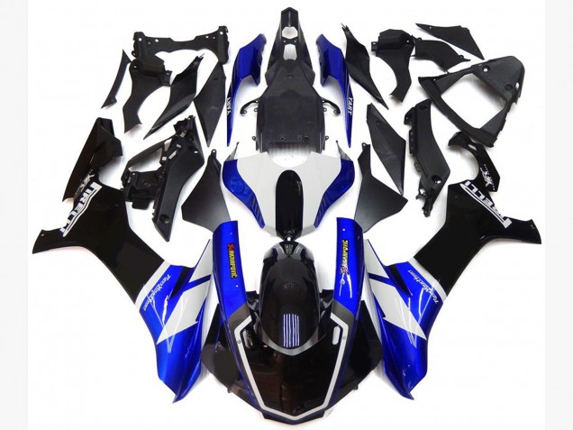 2015-2019 Blue and White Custom Style Yamaha R1 Motorcycle Fairings 2015-2019 Blue and White Custom Style Yamaha R1 Motorcycle Fairings