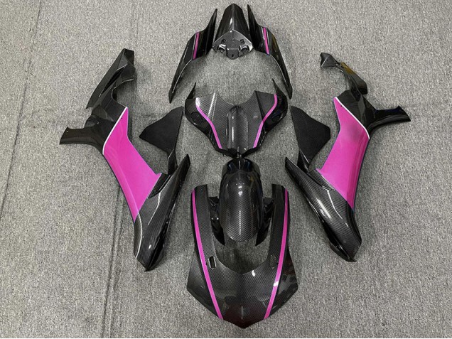 2015-2019 Carbon Fiber & Pink Yamaha R1 Motorcycle Fairings 2015-2019 Carbon Fiber & Pink Yamaha R1 Motorcycle Fairings