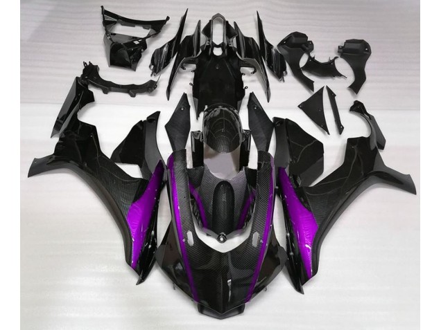 2015-2019 Carbon Fiber Style & Purple Yamaha R1 Motorcycle Fairings 2015-2019 Carbon Fiber Style & Purple Yamaha R1 Motorcycle Fairings