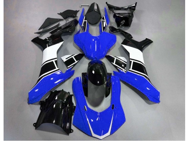 2015-2019 Gloss Blue White and Black Yamaha R1 Motorcycle Fairings 2015-2019 Gloss Blue White and Black Yamaha R1 Motorcycle Fairings