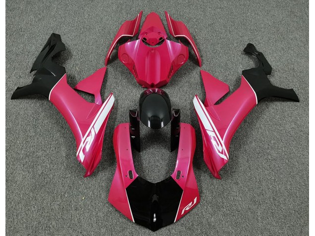 2015-2019 Hot Pink and Black Yamaha R1 Motorcycle Fairings 2015-2019 Hot Pink and Black Yamaha R1 Motorcycle Fairings