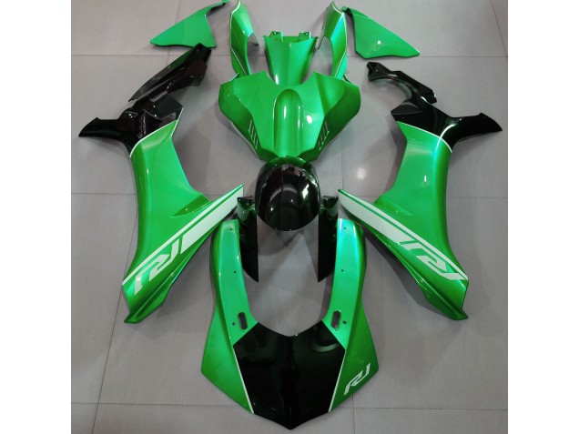 2015-2019 Lizard Green and Black Yamaha R1 Motorcycle Fairings 2015-2019 Lizard Green and Black Yamaha R1 Motorcycle Fairings