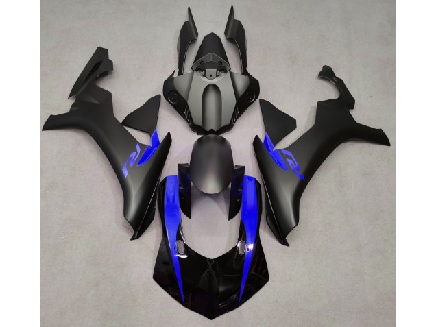 2015-2019 Matte Black & Blue Yamaha R1 Motorcycle Fairings 2015-2019 Matte Black & Blue Yamaha R1 Motorcycle Fairings