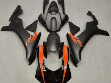 2015-2019 Matte Black & Orange Yamaha R1 Motorcycle Fairings
