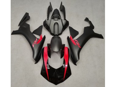 2015-2019 Matte Black & Pearl Red Yamaha R1 Motorcycle Fairings