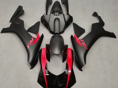 2015-2019 Matte Black & Pearl Red Yamaha R1 Motorcycle Fairings