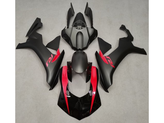 2015-2019 Matte Black & Pearl Red Yamaha R1 Motorcycle Fairings 2015-2019 Matte Black & Pearl Red Yamaha R1 Motorcycle Fairings