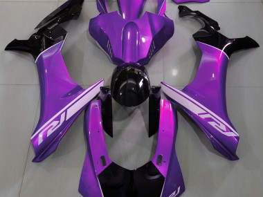 2015-2019 Mood Purple and Black Yamaha R1 Motorcycle Fairings