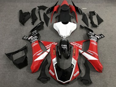 2015-2019 Red Black and White Custom Style Gloss Yamaha R1 Motorcycle Fairings