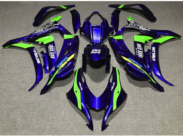 2016-2019 Deep Blue Trickstar Kawasaki ZX10R Motorcycle Fairings 2016-2019 Deep Blue Trickstar Kawasaki ZX10R Motorcycle Fairings