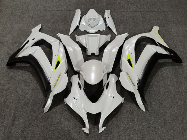 2016-2019 Deep Pearl White Kawasaki ZX10R Motorcycle Fairings 2016-2019 Deep Pearl White Kawasaki ZX10R Motorcycle Fairings
