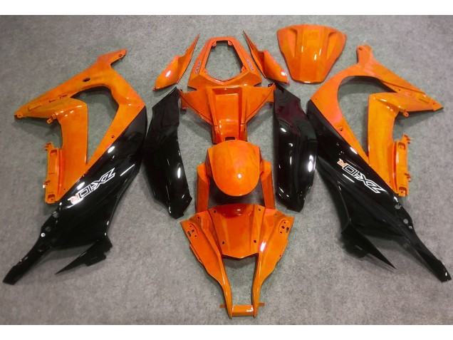 2016-2019 Gloss Orange and Black Kawasaki ZX10R Motorcycle Fairings 2016-2019 Gloss Orange and Black Kawasaki ZX10R Motorcycle Fairings