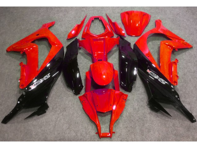 2016-2019 Gloss Red and Black Kawasaki ZX10R Motorcycle Fairings 2016-2019 Gloss Red and Black Kawasaki ZX10R Motorcycle Fairings