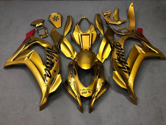 2016-2019 Gold Kawasaki ZX10R Motorcycle Fairings 2016-2019 Gold Kawasaki ZX10R Motorcycle Fairings
