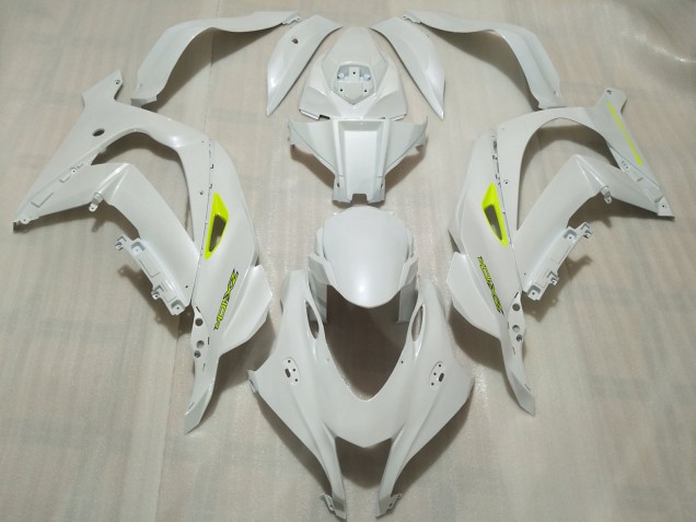2016-2019 Pearl White Kawasaki ZX10R Motorcycle Fairings 2016-2019 Pearl White Kawasaki ZX10R Motorcycle Fairings
