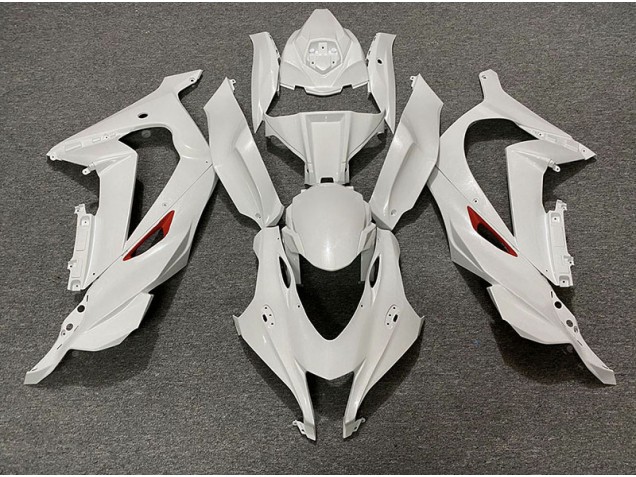 2016-2019 Pearl White Red Trim Kawasaki ZX10R Motorcycle Fairings 2016-2019 Pearl White Red Trim Kawasaki ZX10R Motorcycle Fairings